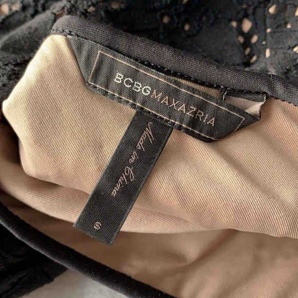 🖤🖤 BCBG STRETCH LACE BODYCON COCKTAIL DRESS - Picture 8 of 10